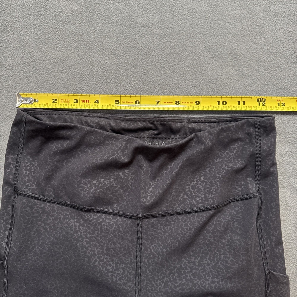 Athleta Tights Womens Small Black Ultimate Stash Pocket Embossed 7/8 Yoga Active - Picture 8 of 12